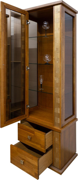 Шкаф с витриной Тунис П6.343.0.19-01 (П343.19Ш)