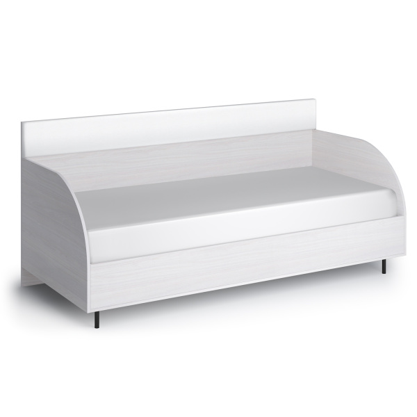 Диван-кровать Парма Нео (900*2000 Ясень анкор светлый, экокожа polo белая)