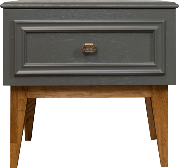Тумба прикроватная Дольче П3.597.1.02 (Базальт + Дуб рустикаль)