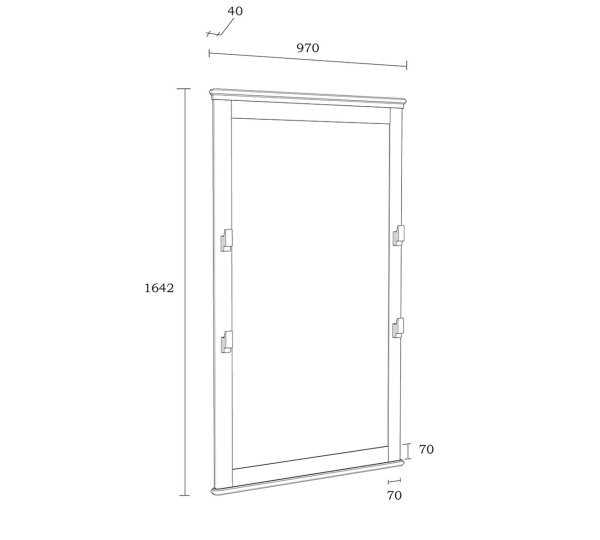 Зеркало навесное Рандеву 160*97