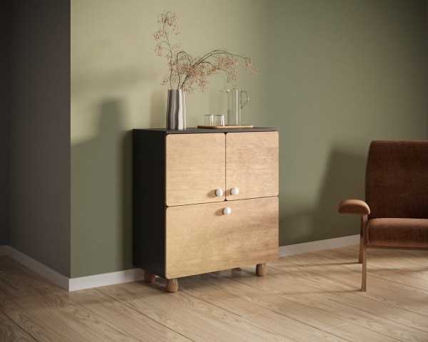 Комод с двумя дверками и ящиком Split SP03