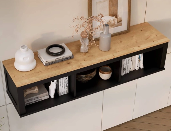 Полка навесная 148х34х37 Кымор Hemnes