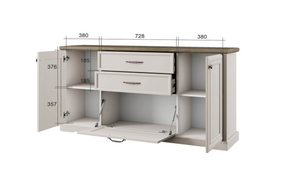 Тумба 3D2S-1 ТОСКАНА НЬЮ