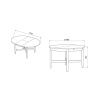 Стол круглый Кымор Hemnes Кантри