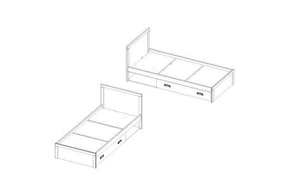 Кровать ДИЗЕЛЬ 90/D2