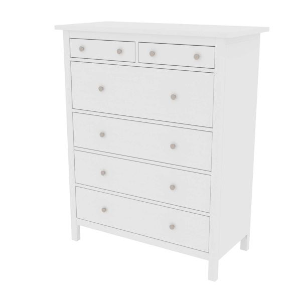 Комод Кантри Hemnes 06 ММЦ (Белый лак)