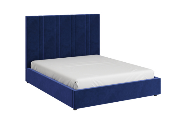 Кровать двуспальная Харви (СТАНДАРТ, 3 ВАРИАНТ глубокий синий Без подъемного механизма 1600х2000)