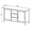 Тумба Кантри Hemnes 23 ММЦ (Блек)