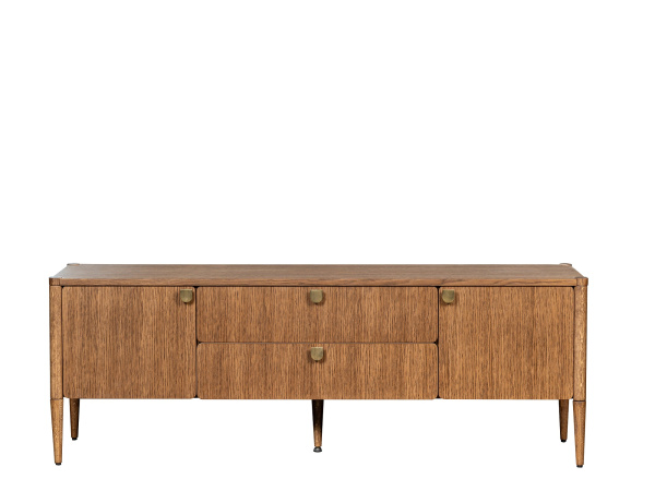 Тумба ТВ Gven 2 двери 2 ящика (глейс американский орех)