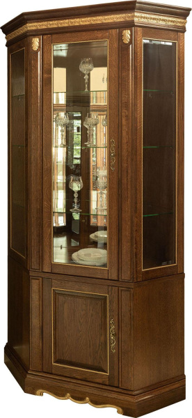 Шкаф комбинированный Милана 1СУ П4.265.2.24-01(396.24-01) (Черешня с золочением)