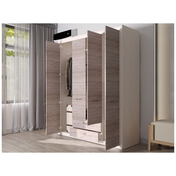 Шкаф 4D2S без зеркала ОЛИВИЯ