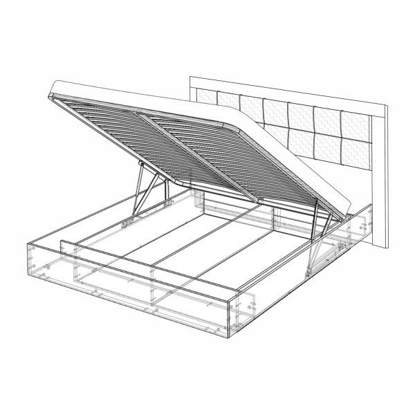 Кровать двуспальная 5 Парма Нео с подъемным основанием