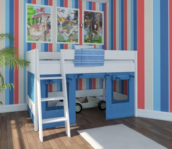 Шторы для кровати-чердака Сиело