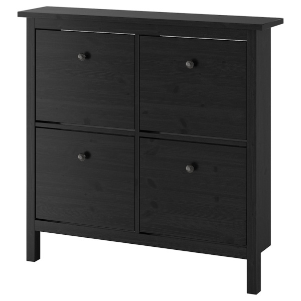 Тумба для обуви 4 ящика Кымор Hemnes (Цвет Черный)