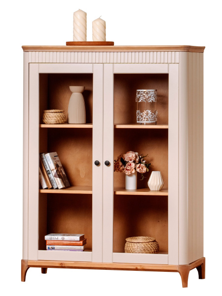 Сервант Вида №4 (Фасад Ёлка, Цвет Эмаль,  Высота ножек 180)