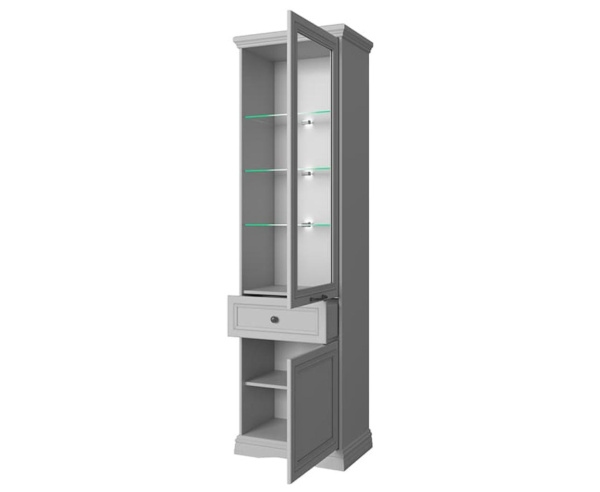Шкаф с витриной 1V1D1S ВАЛЕНСИЯ