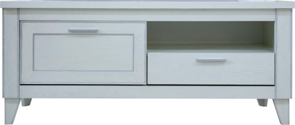 Тумба Амадей П6.635.0.02 (П635.02) (Слоновая кость с серебром)