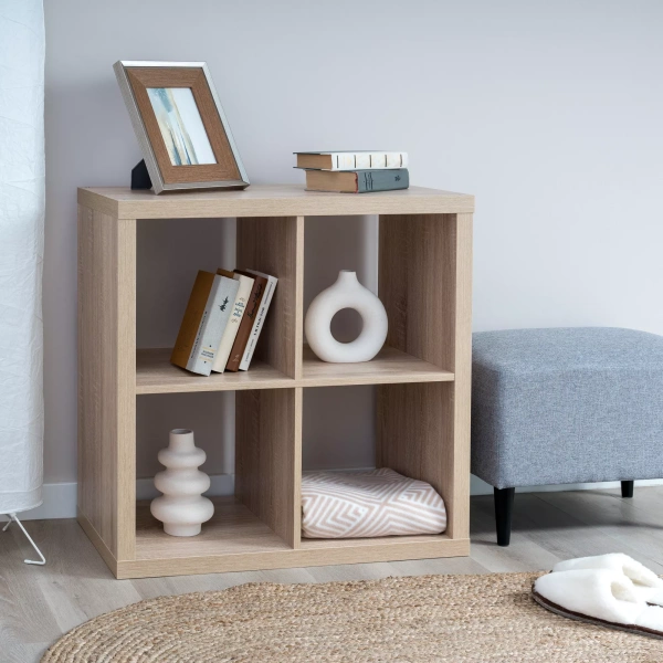 Стеллаж Фора 4, квадратной формы с четырьми открытыми ячейками