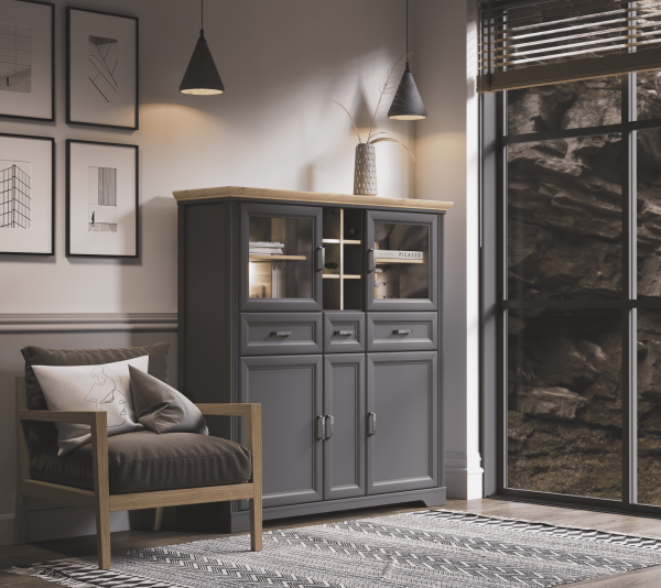 Шкаф с подсветкой ЖАСМИН REG2W3D3S