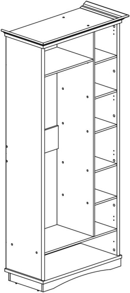 Шкаф для одежды 2д Турин П7.036.1.19 (П036.191)