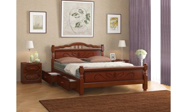 Кровать односпальная с ящиками Карина 5