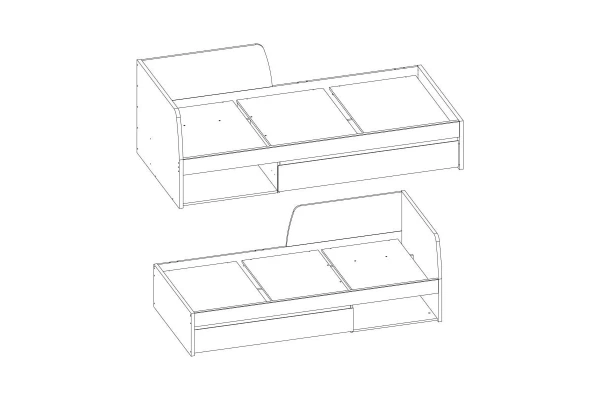 Кровать ДЖАЗ 90