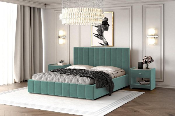 Кровать двуспальная Нельсон Вертикаль