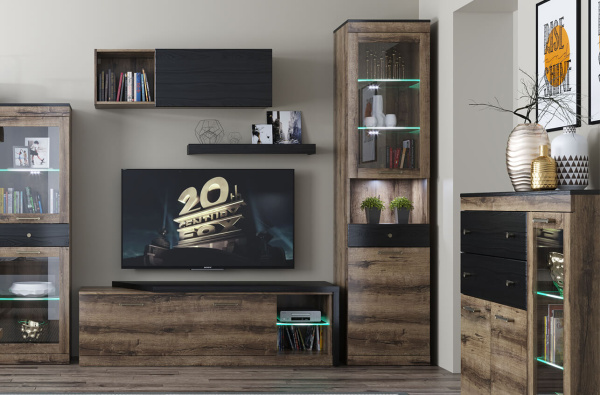 Шкаф с витриной 1V1D1SN ДЖАГГЕР