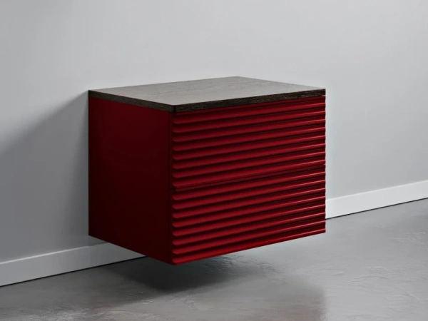 Прикроватная тумба подвесная Code HR3 (Цвет Бордовый)