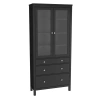 Шкаф для посуды Кантри Hemnes 23 ММЦ (Блек)