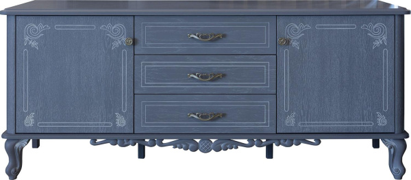 Тумба ТВ Флорентина БМ2.851.0.33 (Голубой агат)