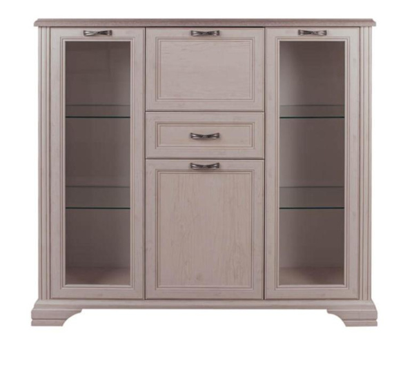 Шкаф с витриной 2V2D1S МОНАКО