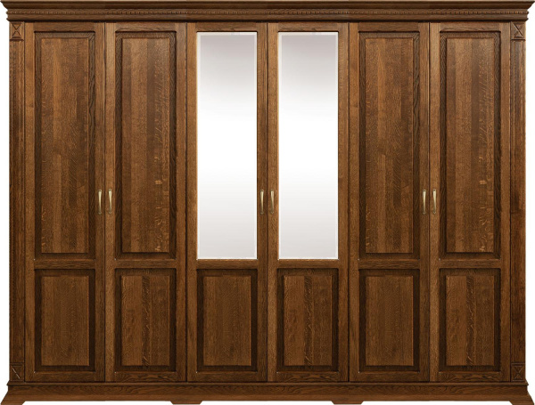 Шкаф для одежды 6д Верди Классик П3.0487.1.28 (Черешня)