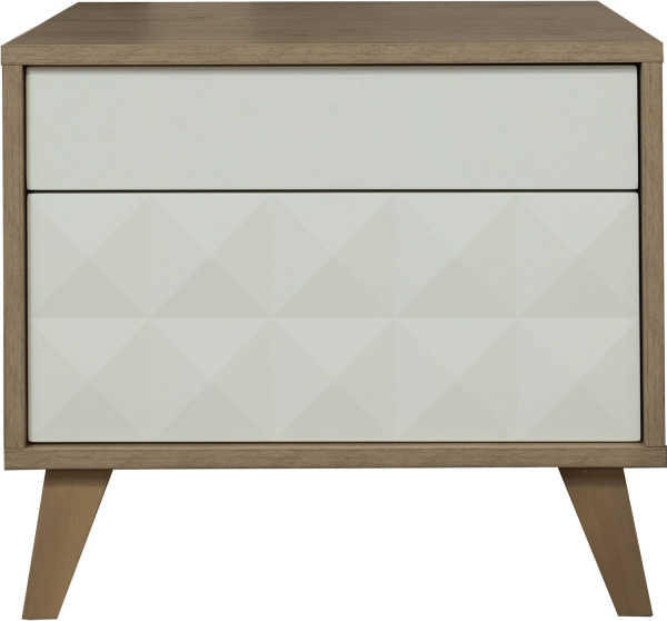 Тумба прикроватная Тринити П6.114.1.04 (Ваниль + Гикори Кингстон)