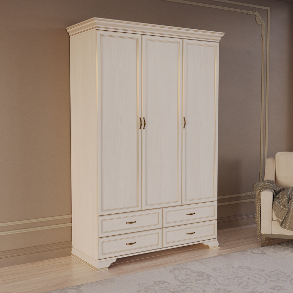 Шкаф распашной трехдверный Сиена