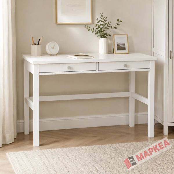 Стол письменный Кантри Hemnes 02 ММЦ (Белый лак)