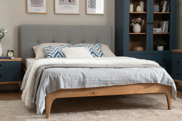 Кровать мягкая односпальная Вида №28 (800х1600 эмаль)