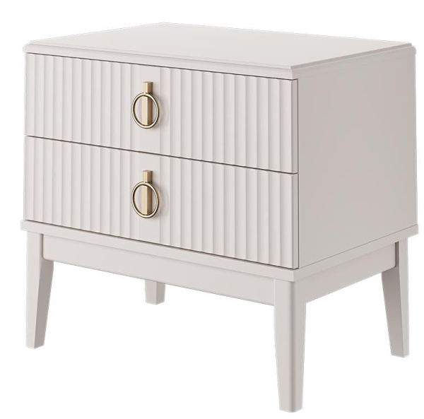 Тумба прикроватная Фарго (ЛДСП Персидский жемчуг/Лак Льняной)