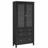 Шкаф для посуды Кантри Hemnes 23 ММЦ (Блек)