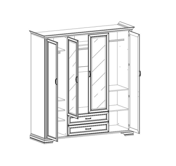 Шкаф 4D2S Z  МОНАКО