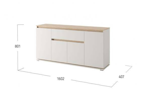 Тумба Юта 4 двери 1 ящик