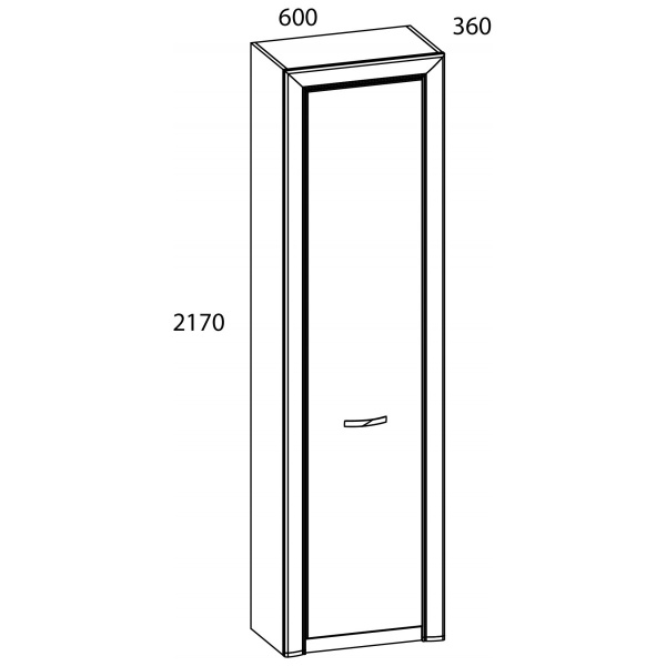 Шкаф 1DW ОЛИВИЯ