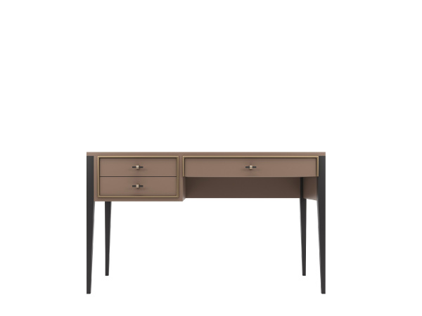 Стол письменный Nice (Пудровый/Черный/золото)