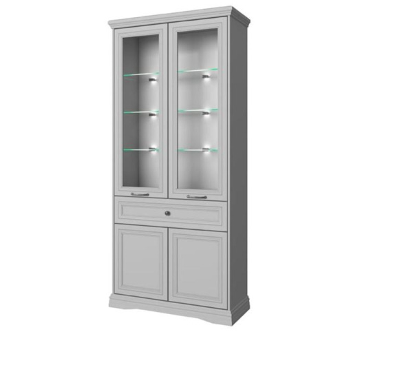 Шкаф с витриной 2V2D1S Н ВАЛЕНСИЯ