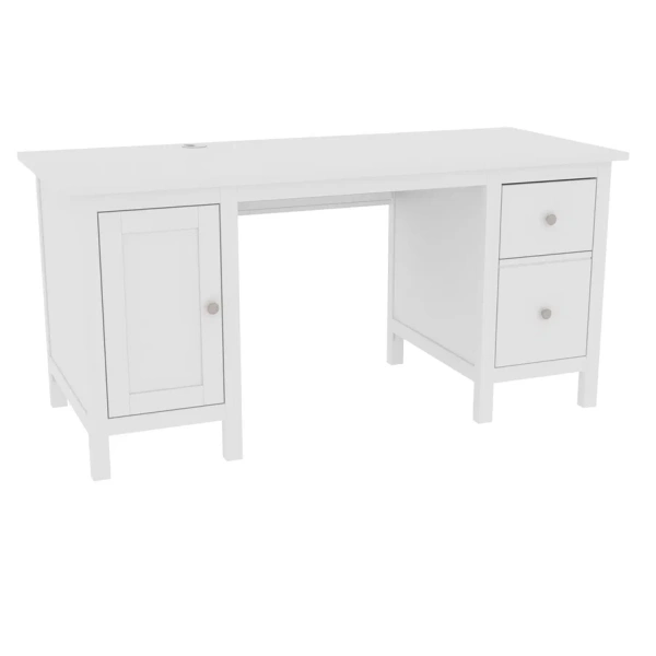 Стол письменный Кантри Hemnes 12 ММЦ (Белый лак)