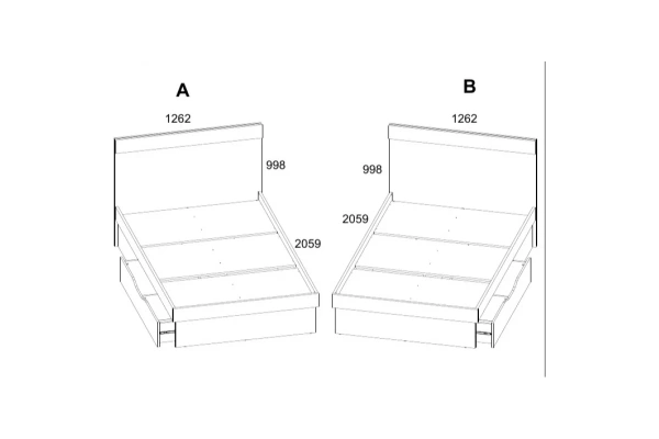 Кровать МОДЕРН 120S