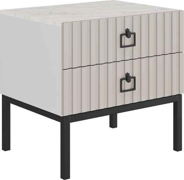 Тумба прикроватная Эдем (Сабия-белая/Латте)