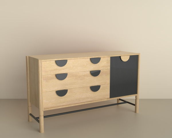 Комод Oldem 4 ящика широкий