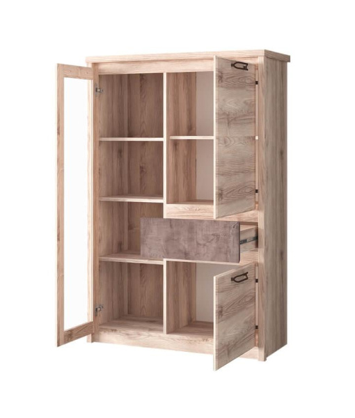 Шкаф с витриной 1V2D1S-1 ДЖАЗ