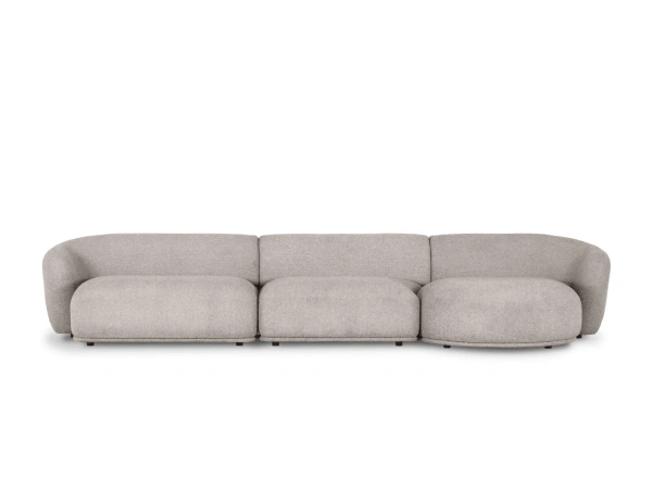 Диван Fabro трехсекционный правый (Ткань Buckle latte)